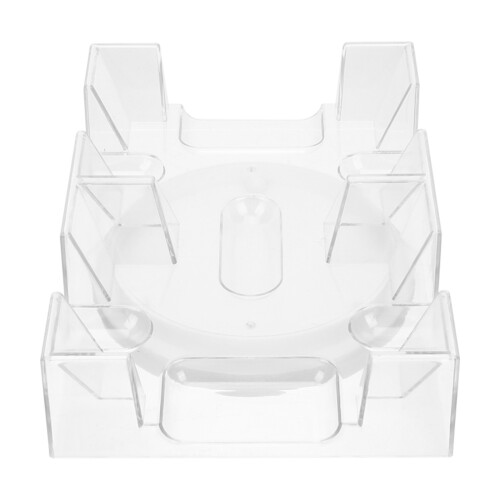 5St Dubbellaags Plastic Speelkaartenhouder Transparant Voor Opslag 2