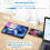 Desk Power Socket USB C 20W, 4 Way Desktop Socket Individually Switchable with 4 USB C and 2 USB A, Desk Extension Lead, Overload Protected Power Str 3