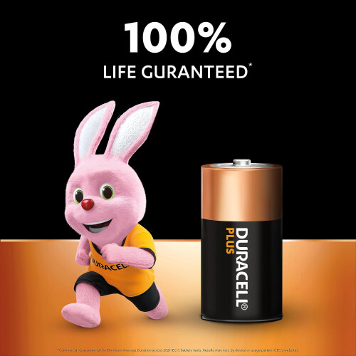 Duracell DURACELL Plus C Alkaline Batteries (4 Pack) 1.5V, LR14 1