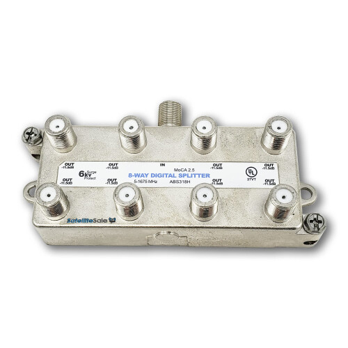 Amphenol 8-Way Digital Splitter MoCA 2.5 ABS318H, Silver 1