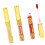 3 pièces 02 05 Ensemble de gloss à lèvres doré 2,5 ml Teinte dorée 15