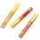 3 pièces 02 05 Ensemble de gloss à lèvres doré 2,5 ml Teinte dorée 14