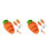 2Ensembles Plats Séparés Bébé Silicone Acier Orange Résistants 6