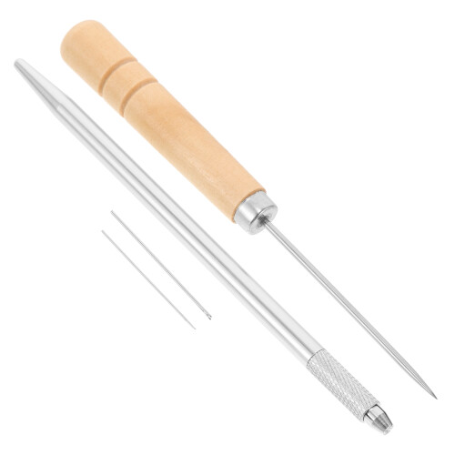 3Ensembles Outils Réutilisables En Métal Pour Coiffure Cuir 2
