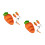 2Ensembles Plats Séparés Bébé Silicone Acier Orange Résistants 10