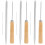 3Ensembles Outils Réutilisables En Métal Pour Coiffure Cuir 6