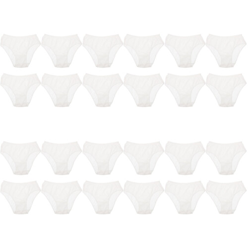 24Pièces Culottes Jetables Blancs Respirants 2