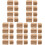40Pièces Mini Tas De Foin Bois Khaki Accessoire Décoratif 4