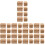 40Pièces Mini Tas De Foin Bois Khaki Accessoire Décoratif 7