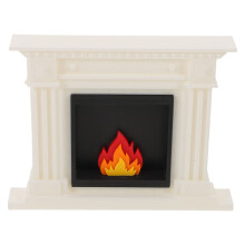 5St Mini Open Mantel Wit Vintage Stijl Voor Micro Landschap