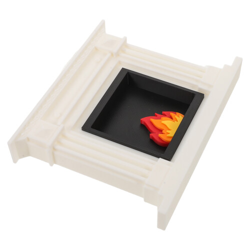 5St Mini Open Mantel Wit Vintage Stijl Voor Micro Landschap 2
