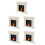 5St Mini Open Mantel Wit Vintage Stijl Voor Micro Landschap 7