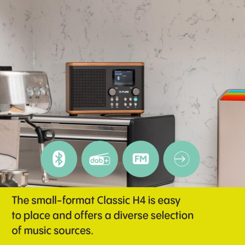 Pure Pure Classic H4 Digital Kitchen Radio (DAB+/FM, Bl 2