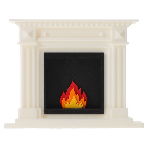 5St Mini Open Mantel Wit Vintage Stijl Voor Micro Landschap 1