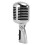 Vintage Dynamic Microphone Zinc Alloy 600Ω Silver 14