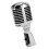 Vintage Dynamic Microphone Zinc Alloy 600Ω Silver 8