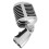 Vintage Dynamic Microphone Zinc Alloy 600Ω Silver 13