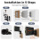 PUTORSEN Universal Speaker Wall Mount Brackets (2 5