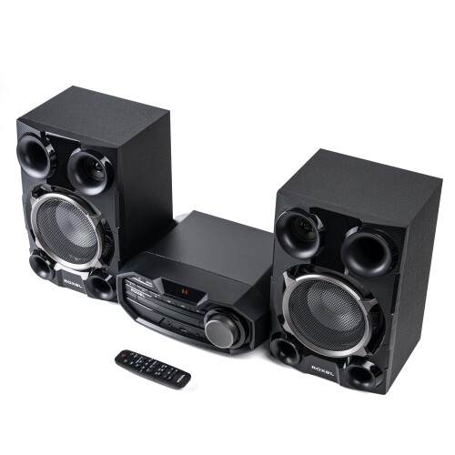 Roxel Roxel Roar CD Player Mini Hi-Fi System, 100W Speak 1