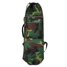 Wasserabweisender Skateboard-Rucksack 84x32cm Camouflage/Schwarz/Khaki