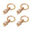 4 piezas L Track O-Ring Stud Fitting Bronce dorado 3
