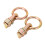 4 piezas L Track O-Ring Stud Fitting Bronce dorado 6