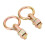 4 piezas L Track O-Ring Stud Fitting Bronce dorado 7