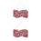 2Pièces Plaque Bois Rouge Double Face Pour Décor Porte 4