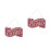 2Pièces Plaque Bois Rouge Double Face Pour Décor Porte 8