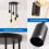 ANWIO Ceiling Lights Fitting,5 Lights Ceiling Lights with E27 Base,Black Kitchen Light Fixture,Pendant Light Fitting,Flush Fitting Ceiling Light for 2