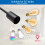 ANWIO Ceiling Lights Fitting,5 Lights Ceiling Lights with E27 Base,Black Kitchen Light Fixture,Pendant Light Fitting,Flush Fitting Ceiling Light for 3