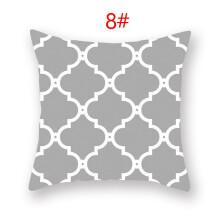 (SilverGray-8#)Silber Grau Kissenbezug Geometrisch Kissenhülle Kissenbezug Sofa Wohndeko 18