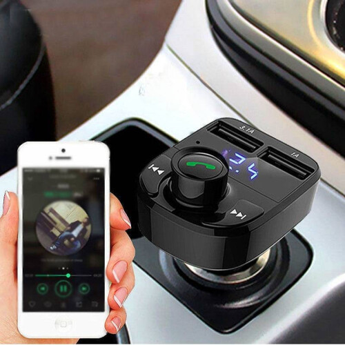 Wireless Car Bluetooth Fm Transmitter Mp3 Player Usb Car Adapter Charger 2