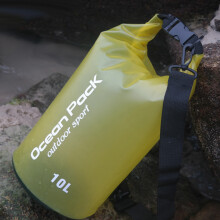 (Yellow, 2L) Pvc Translucent 2l Waterproof Dry Bag Sack For Canoe Camping Floating Boating