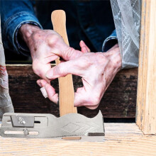 MWT005MH Dachdeckerbeil, Magnet-Dachdeckerbeil, Dachschindeln Aus Karbonstahl mit Holzgriff, für Dachreparaturen, 13,4 Zoll