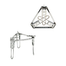 Portatile Pieghevole Triangolare per Fornello, Portatile, Multifunzionale, Adatto per Picnic, Viaggi, Barbecue
