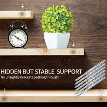 Floating Shelf Support Bracket,Hidden Brackets for Floating Wood Shelves-Blind Shelf Supports-Great Support