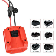 Car Jumper Cables ForMilwaukee Li-Ion Batteries Auto Accessories Adapter Car Supercharger Cables