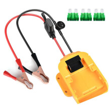 18-V-Lithium-Ionen-Akku-Auto-Starthilfe-Adapter Auto-Starthilfekabel Kfz-Starthilfekabel mit Sicherungsschalter für