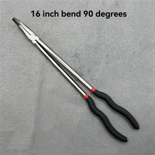 Alicate de Ponta Fina de 16 Polegadas e 400 mm, Além de Alicate de Boca Longa para Reparo de Automóveis, Alicate de 90 e Braçadeira de Cabo Longo 2