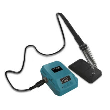 60W Cordless Electric Soldering Station for 18V Battery Adjustable Electric Soldering Iron 936 Solder Tip