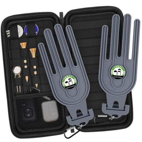 Glove Holder with Stretcher & Hook - Protective Case for  Accessories  Glove Storage Bag
