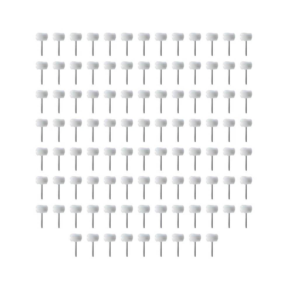 100Pcs Wool Polishing Wheel 3Mm Shank Buffing Wheel Polish Brush Rotary Abrasive Brush Hand Grinding Buffing Tools 4711174004492
