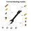 5-In-1 Multifunctional Wrench Set for 3D Printer Adjustable V6 Heating Block Nozzle Essential Printer Accessories 5