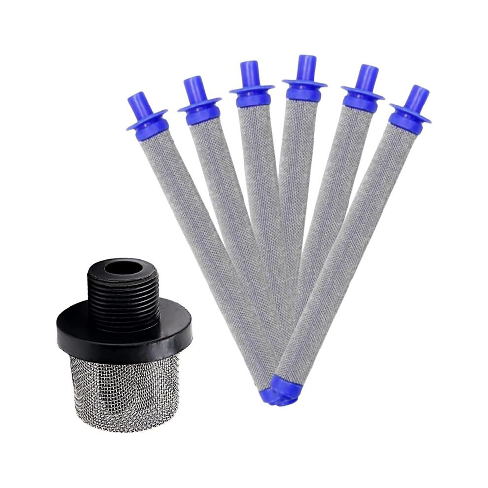 1Pc 288716 3/4 Replacement Inlet Strainer With 6Pcs 288749 60Mesh Sg2/Sg3 Sprayer Filters For Airless Paint Sprayers 6034186053561