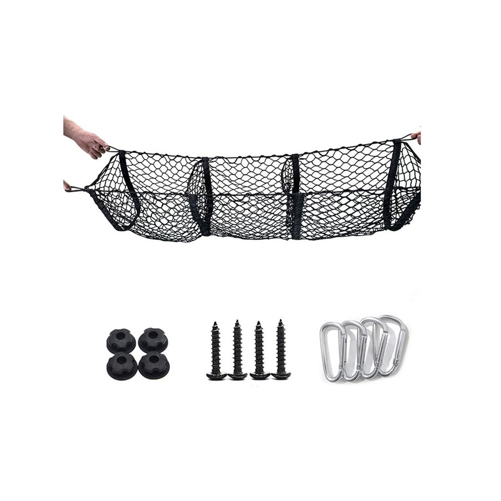Car Organizer Rear Hook Dumpster Net Truck Storage Bag Pickup Truck Net Suv Trunk Net Luggage 100X30cm 4712988095270