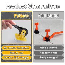 Floor Tile Leveling System Clips Ceramic Leveling Adjuster Kit for Tile Laying Fixing Wall Construction Tools 50PCS