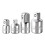 4Pcs Drive Socket Adapter Converter Reducer Air Impact Socket Wrenches Electric Wrench Tool Adapter Hand Tools Silver 1