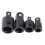 4Pcs Drive Socket Adapter Converter Reducer Air Impact Socket Wrenches Electric Wrench Tool Adapter Hand Tools Black 4