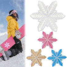 DIY Snowboard Stomp Pads Snowboard Mat Snowflake Shape for Winter Snow Ice Ski Snowboards Stomp Pads